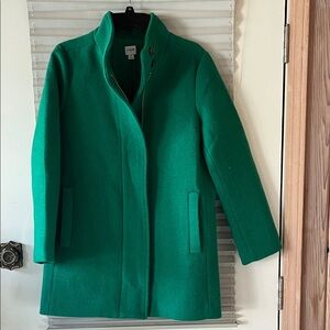 J. Crew Emerald Green Trench Coat